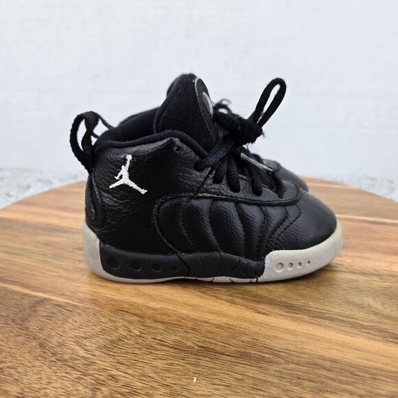 Jordan Jumpman Pro BT TD Black Leather Casual Daily Sneakers Kids 6c 909418-022 - Picture 3 of 9
